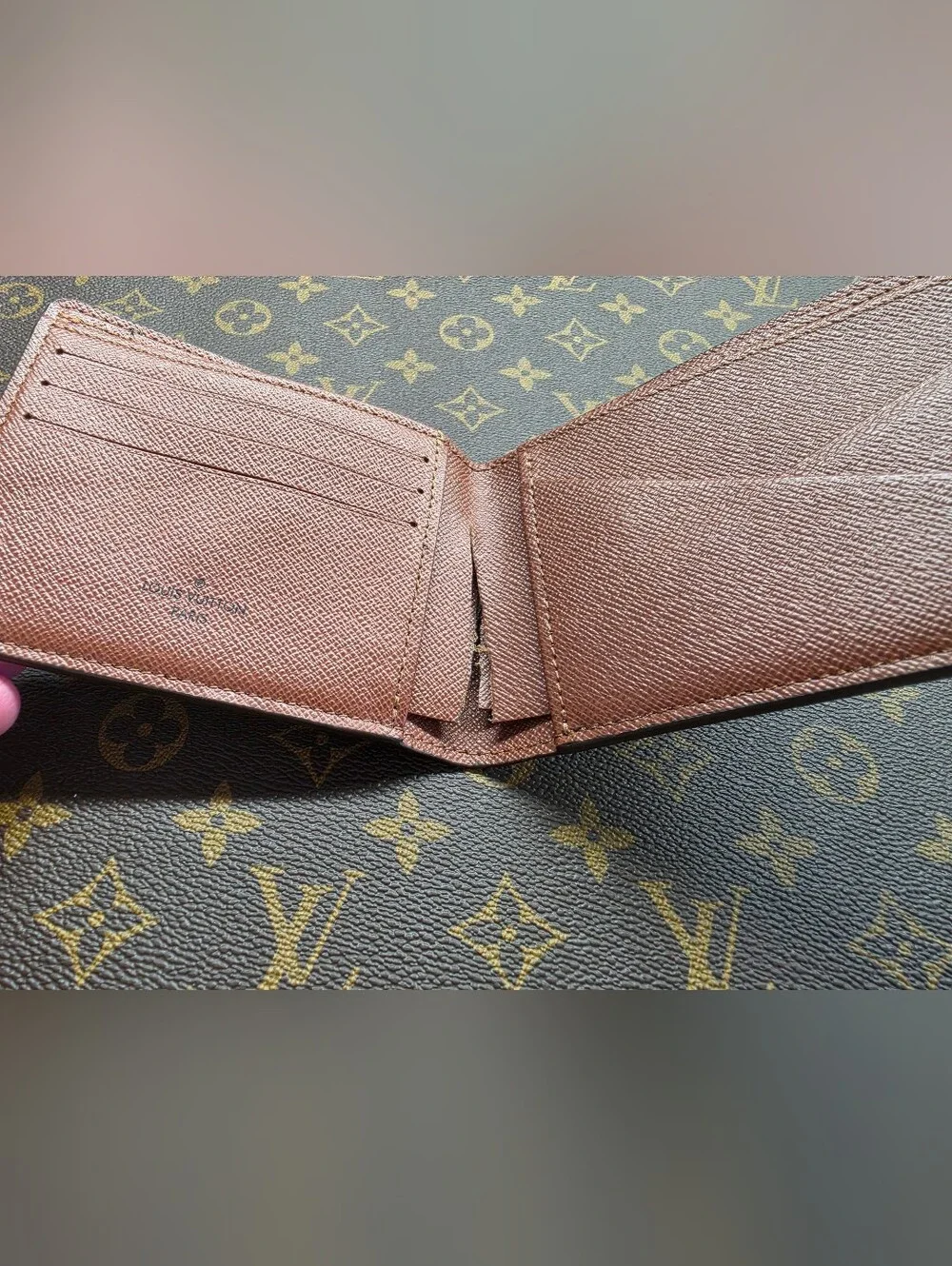 Louis Vuitton Multiple Wallet Monogram Canvas Bifold Wallet - Brown/Gold
